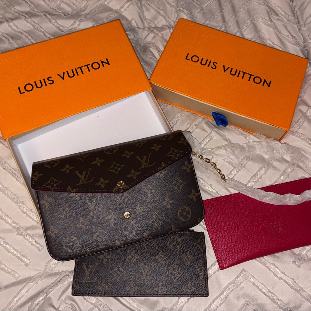 LV Monogram baguette | Shoulder Bag ~ 3 piece Set Louis Vuitton